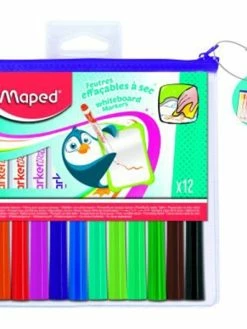MAPED Marqueur Pour Tableau Blanc Marker'Peps, Sac De 12