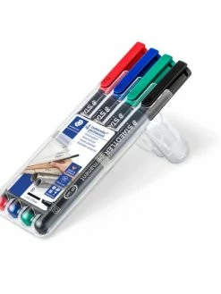 Staedtler Marqueurs Permanents "313B Lumocolor" - Etui De 4