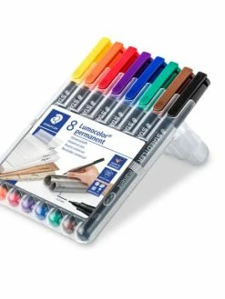 Staedtler Marqueurs Permanents "313S Lumocolor" - Etui De 8