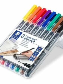 Staedtler Marqueurs Permanents "317M Lumocolor" - Etui De 8