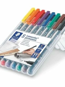 Staedtler Marqueurs Permanents "318F Lumocolor" - Etui De 8