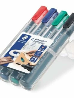 Staedtler Marqueurs Permanents "352 Lumocolor" - Etui De 4
