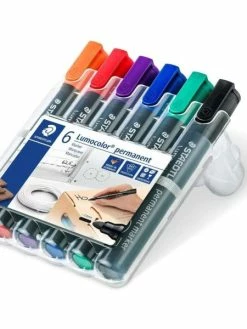 Staedtler Marqueurs Permanents "352 Lumocolor" - Etui De 6