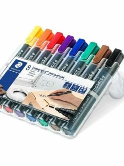 Staedtler Marqueurs Permanents "352 Lumocolor" - Etui De 8