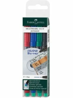 Faber-Castell Marqueurs Permanents "Multimark" F - Etui De 4