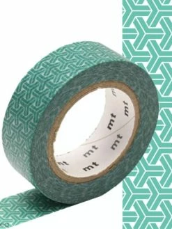 MT Masking Tape Masking Tape à Motif Traditionnel Japonais - Chevrons - 1,5 Cm X 7 M