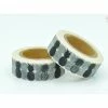 THE LOVELY FACTORY Masking Tape Ananas Noir Et Blanc 15mm X 10m