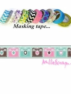Masking Tape Appareil Photo - Scrapberry's - 8 Mètres