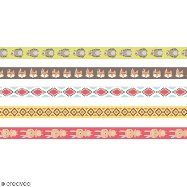 Masking Tape Artemio - Totem Grand Manitou - 15 Mm X 5 M - 5 Pcs 2 Masking Tape Artemio - Totem Grand Manitou - 15 Mm X 5 M - 5 Pcs – Image 2