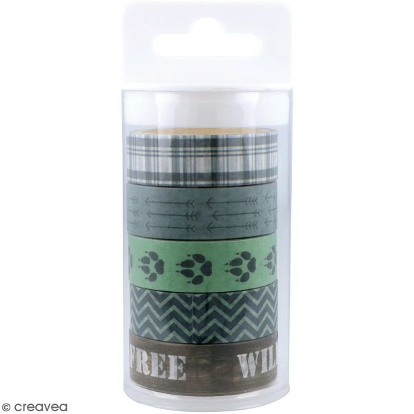 Masking Tape Artemio - Woodland - 1,5 Cm X 5 M - 5 Pcs 1 Masking Tape Artemio - Woodland - 1,5 Cm X 5 M - 5 Pcs
