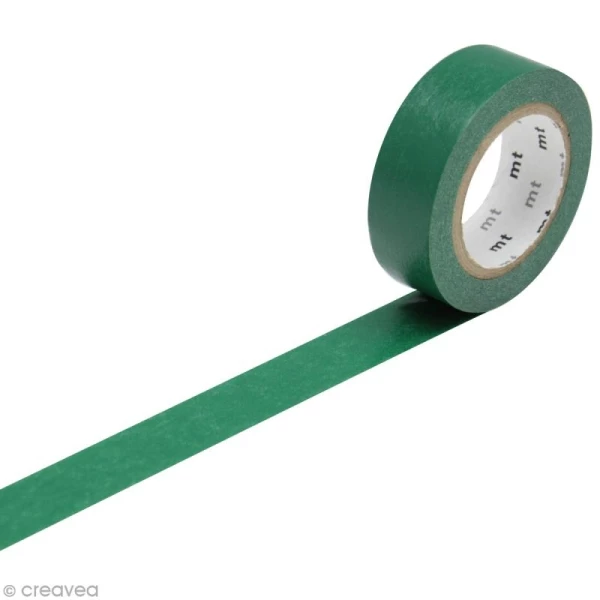 MT Masking Tape Masking Tape Basic Uni - Vert Foncé - 15 Mm X 7 M 1 MT Masking Tape Masking Tape Basic Uni - Vert Foncé - 15 Mm X 7 M