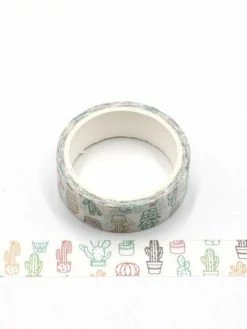 THE LOVELY FACTORY Masking Tape Cactus Colorés