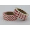 THE LOVELY FACTORY Masking Tape Coeurs Rouges 15mm X 10m