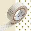 MT Masking Tape Masking Tape - Deco - Or Petits Pois - 15 Mm X 7 M