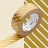 MT Masking Tape Masking Tape - Deco - Or Rayé - 15 Mm X 7 M