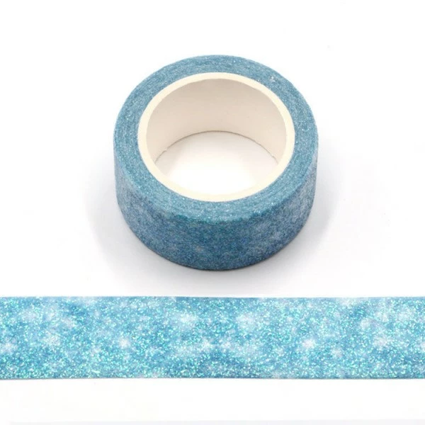 THE LOVELY FACTORY Masking Tape étincelles Bleues Claires - 20mm X 3m - G077 1 THE LOVELY FACTORY Masking Tape étincelles Bleues Claires - 20mm X 3m - G077