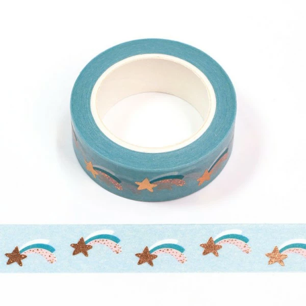 THE LOVELY FACTORY Masking Tape étoile Filante 15mm X 10m 1 THE LOVELY FACTORY Masking Tape étoile Filante 15mm X 10m