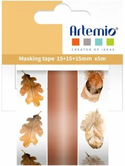 Artemio Masking Tape - Fall In Love - - 1,5 Cm X 5 M - 3 Pcs