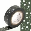 MT Masking Tape Masking Tape Fleur De Coton Gris Foncé - 1,5 Cm X 7 M