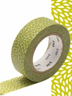 MT Masking Tape Masking Tape Fleur De Riz Vert Anis - 1,5 Cm X 7 M