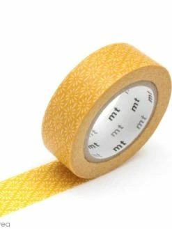 MT Masking Tape Masking Tape Fleurs - Fleurs Jaunes - 15 Mm X 7 M