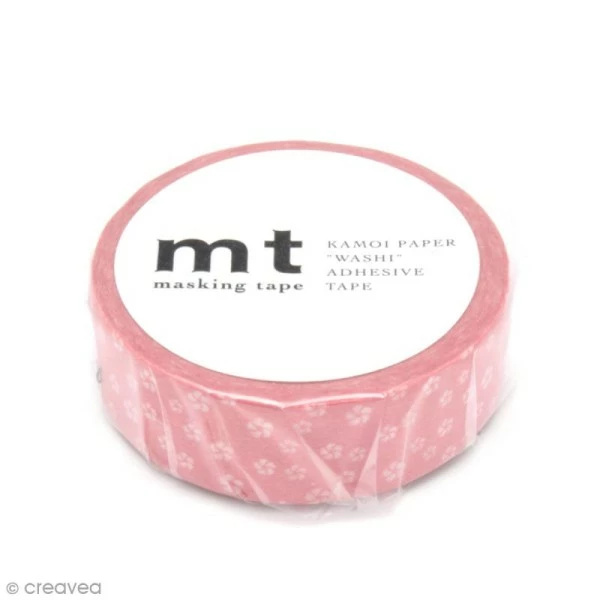 MT Masking Tape Masking Tape Fleurs - Fleurs Roses - 15 Mm X 10 M 2 MT Masking Tape Masking Tape Fleurs - Fleurs Roses - 15 Mm X 10 M – Image 2