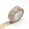 MT Masking Tape Masking Tape Fleurs - Petites Fleurs Multicolores - 15 Mm X 7 M