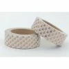 THE LOVELY FACTORY Masking Tape Foil Blanc Triangles Cuivre 15mm X 10m