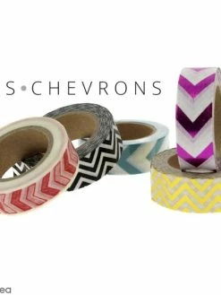 Creavea Masking Tape Foil Chevrons Roses - 1,5 Cm X 10 M -V-Zug shop masking tape foil chevrons roses 15 cm x 10 m p 3