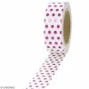 Creavea Masking Tape Foil Pois Roses - 1,5 Cm X 10 M
