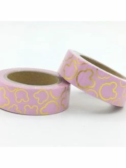 THE LOVELY FACTORY Masking Tape Foil Rose Oreilles De Souris Dorées