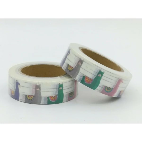 THE LOVELY FACTORY Masking Tape Lamas Multicolores 1 THE LOVELY FACTORY Masking Tape Lamas Multicolores