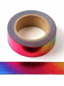 THE LOVELY FACTORY Masking Tape Métallisé 15mm X 10m Arc En Ciel