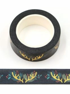 THE LOVELY FACTORY Masking Tape Métallisé Bois De Cerfs 15mm X 10m