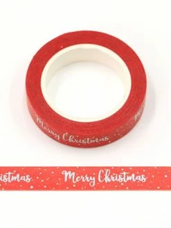 THE LOVELY FACTORY Masking Tape Métallisé Merry Christmas 15mm X 10m