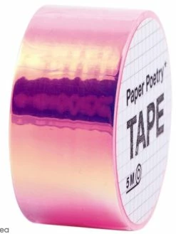 Rico Design Masking Tape Miroir - Arc-en-ciel Fuchsia