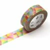 MT Masking Tape Masking Tape - Mosaïque Multicolore - 15 Mm X 7 M