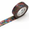 MT Masking Tape Masking Tape - Mosaïque Multicolore Foncé - 15 Mm X 7 M