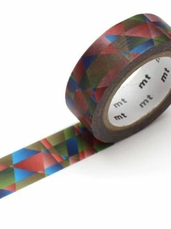 MT Masking Tape Masking Tape - Mosaïque Multicolore Foncé - 15 Mm X 7 M