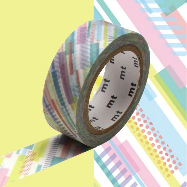 MT Masking Tape Masking Tape - Motifs Bandes - 15 Mm X 7 M 2 MT Masking Tape Masking Tape - Motifs Bandes - 15 Mm X 7 M – Image 2