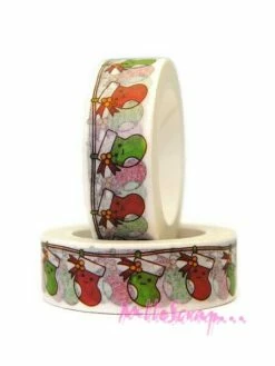 MlleScrap Masking Tape Noel Papier Autocollant - 10 Mètres