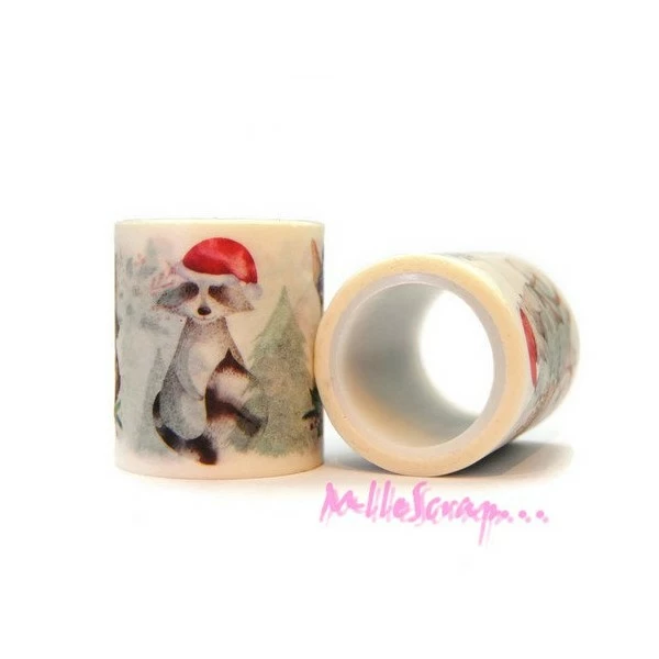 MlleScrap Masking Tape Noel Papier Autocollant - 5 Mètres 1 MlleScrap Masking Tape Noel Papier Autocollant - 5 Mètres