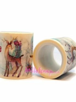 MlleScrap Masking Tape Noel Papier Autocollant Multicolore - 5 Mètres