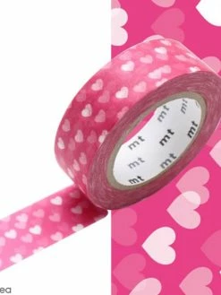 MT Masking Tape Masking Tape Nuée De Coeurs Rose - 15 Mm X 7 M -V-Zug shop masking tape nuee de coeurs rose 15 mm x 7 m p 2