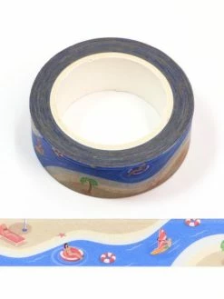 THE LOVELY FACTORY Masking Tape Plage 15mm X 10m