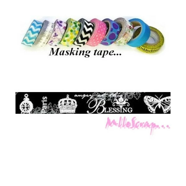 Masking Tape Princesse - Scrapberry's - 8 Mètres 1 Masking Tape Princesse - Scrapberry's - 8 Mètres