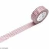 MT Masking Tape Masking Tape Quadrillé Rouge Noir - 15 Mm X 10 M