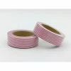 THE LOVELY FACTORY Masking Tape Rayures Rouges Et Blanches