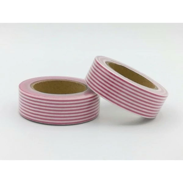 THE LOVELY FACTORY Masking Tape Rayures Rouges Et Blanches 1 THE LOVELY FACTORY Masking Tape Rayures Rouges Et Blanches