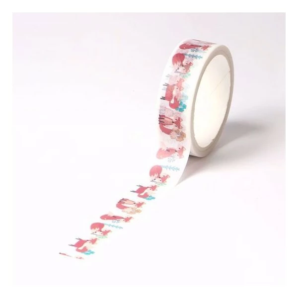 THE LOVELY FACTORY Masking Tape Renards 15mm X 5m 2 THE LOVELY FACTORY Masking Tape Renards 15mm X 5m – Image 2